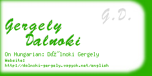 gergely dalnoki business card